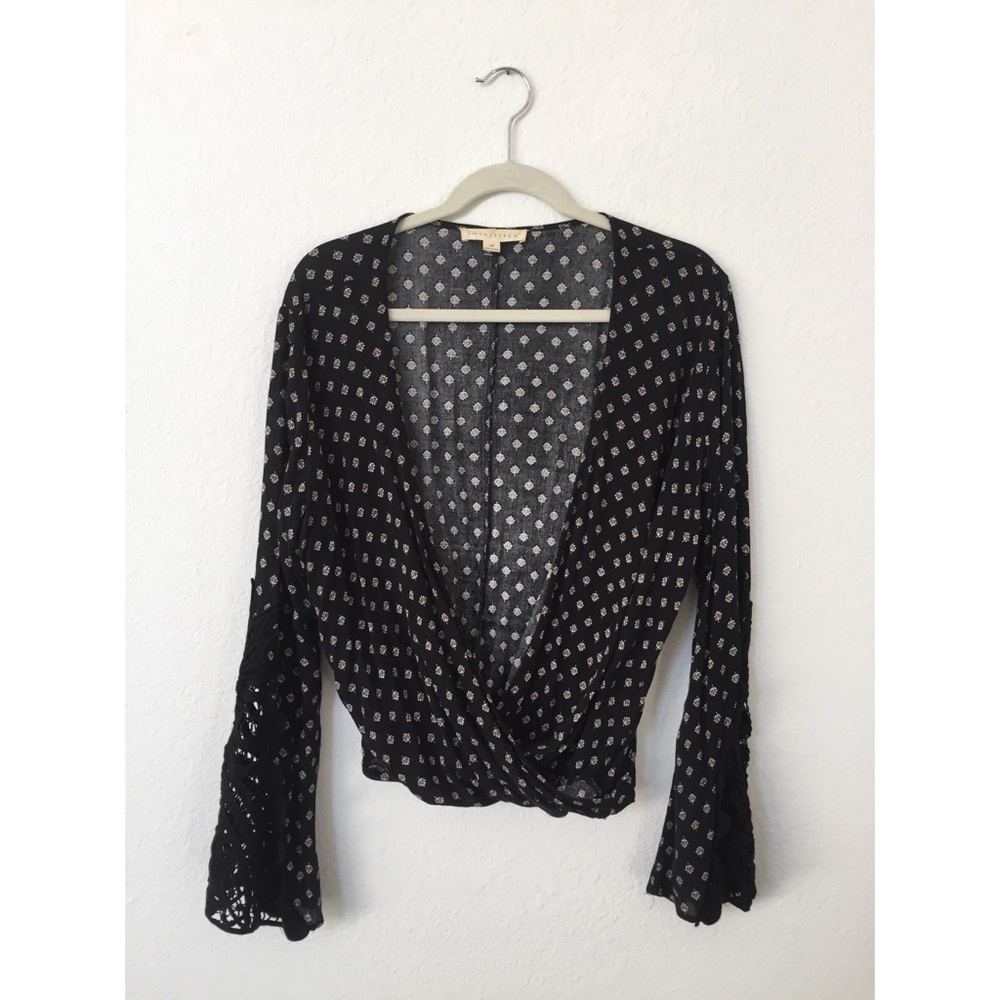 Boho Bell Sleeve Wrap Top